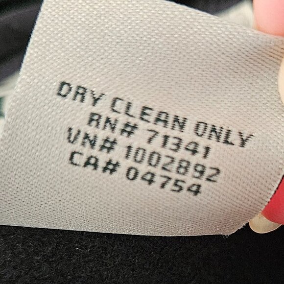 L.L. Bean Black Bellandi Italian Wool Double Breasted Pea Coat XL Reg 500027 - Picture 6 of 10